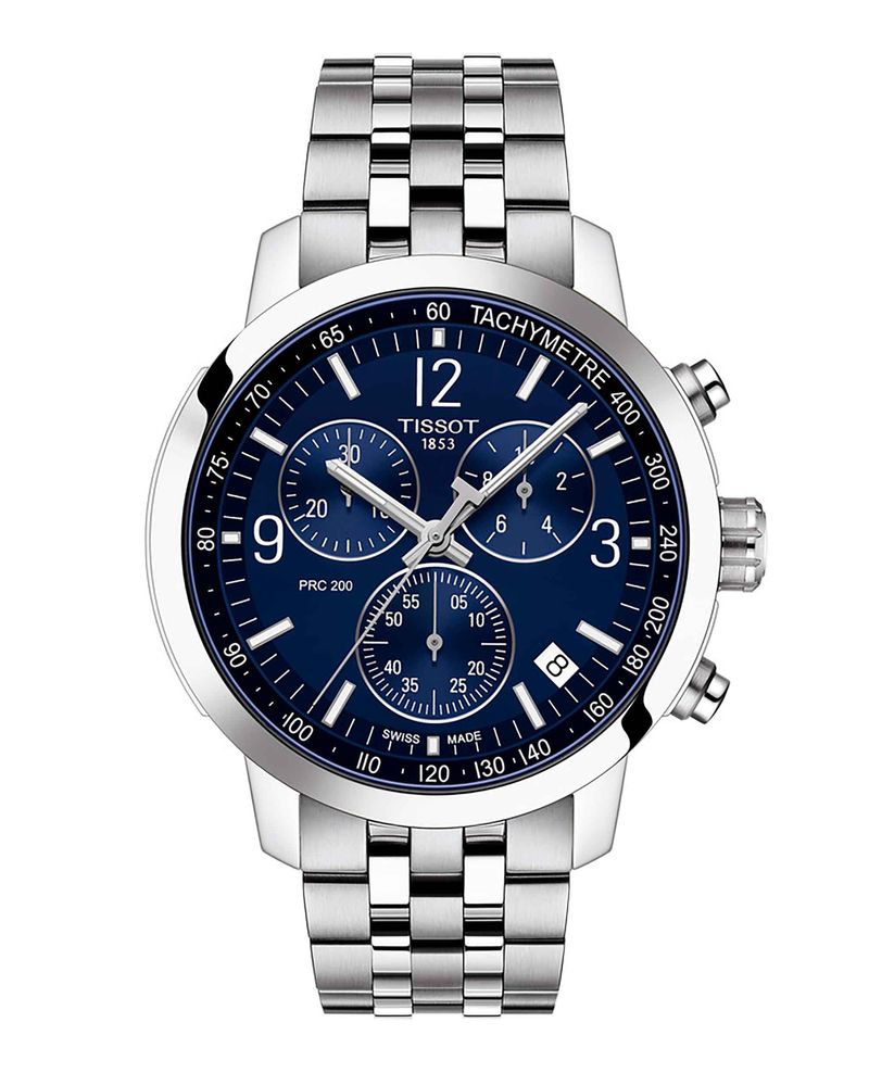 Reloj-Tissot-PRC-200-Chronograph-Acero-Azul