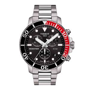 Reloj Tissot Seastar 1000 Chronograph Acero Rojo