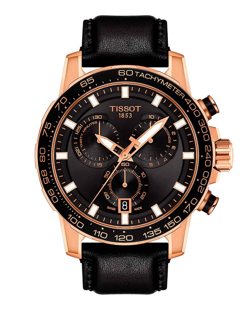 Reloj-Tissot-Supersport-Chrono-Negro-Oro