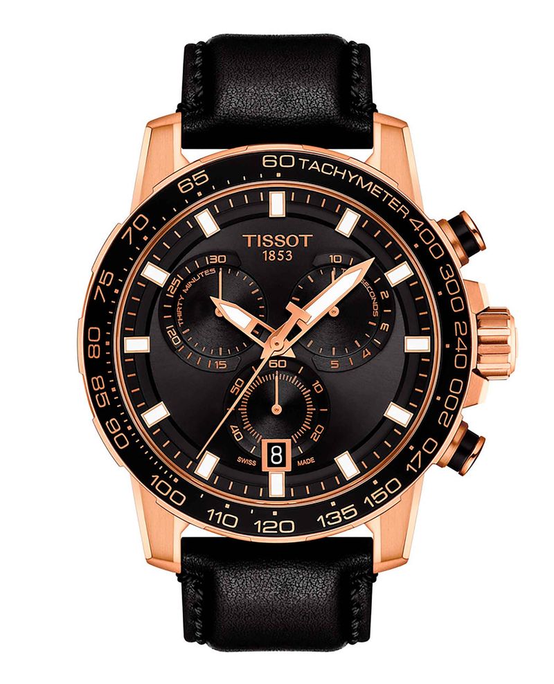 Tissot fashion negro con dorado