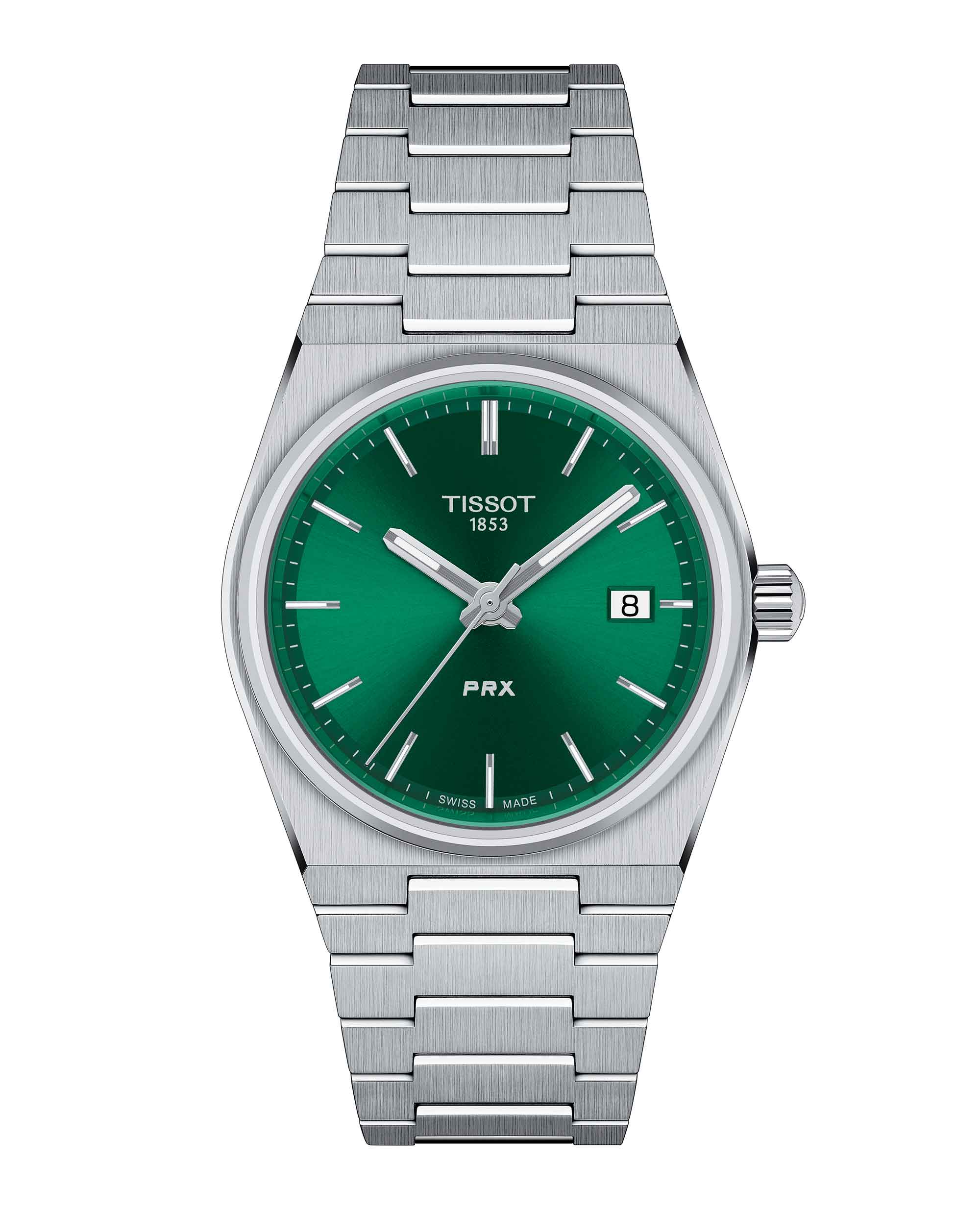 Reloj Tissot PRX 35mm Acero Verde Zait.cl