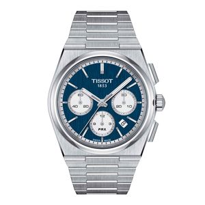 Reloj Tissot PRX Chrono Acero Azul