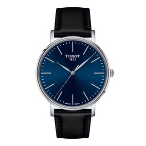 Reloj Tissot Everytime Medium Cuero Azul