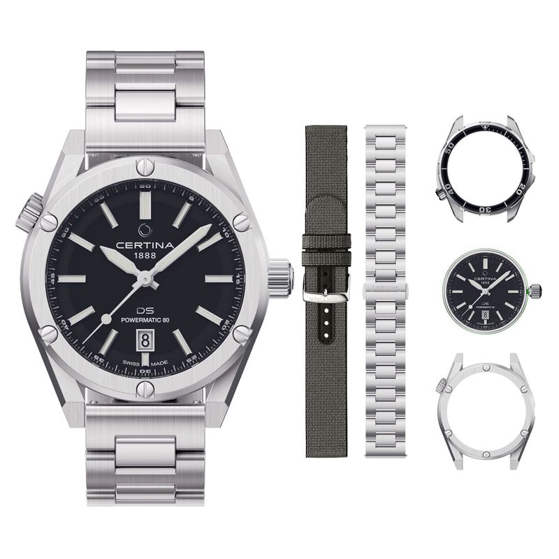 Reloj Hombre Certina DS Automatico Set 4 en 1 Gris Zait.cl