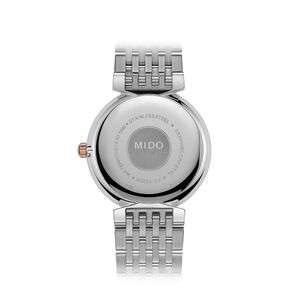 Reloj Mido Dorada Bicolor Blanco