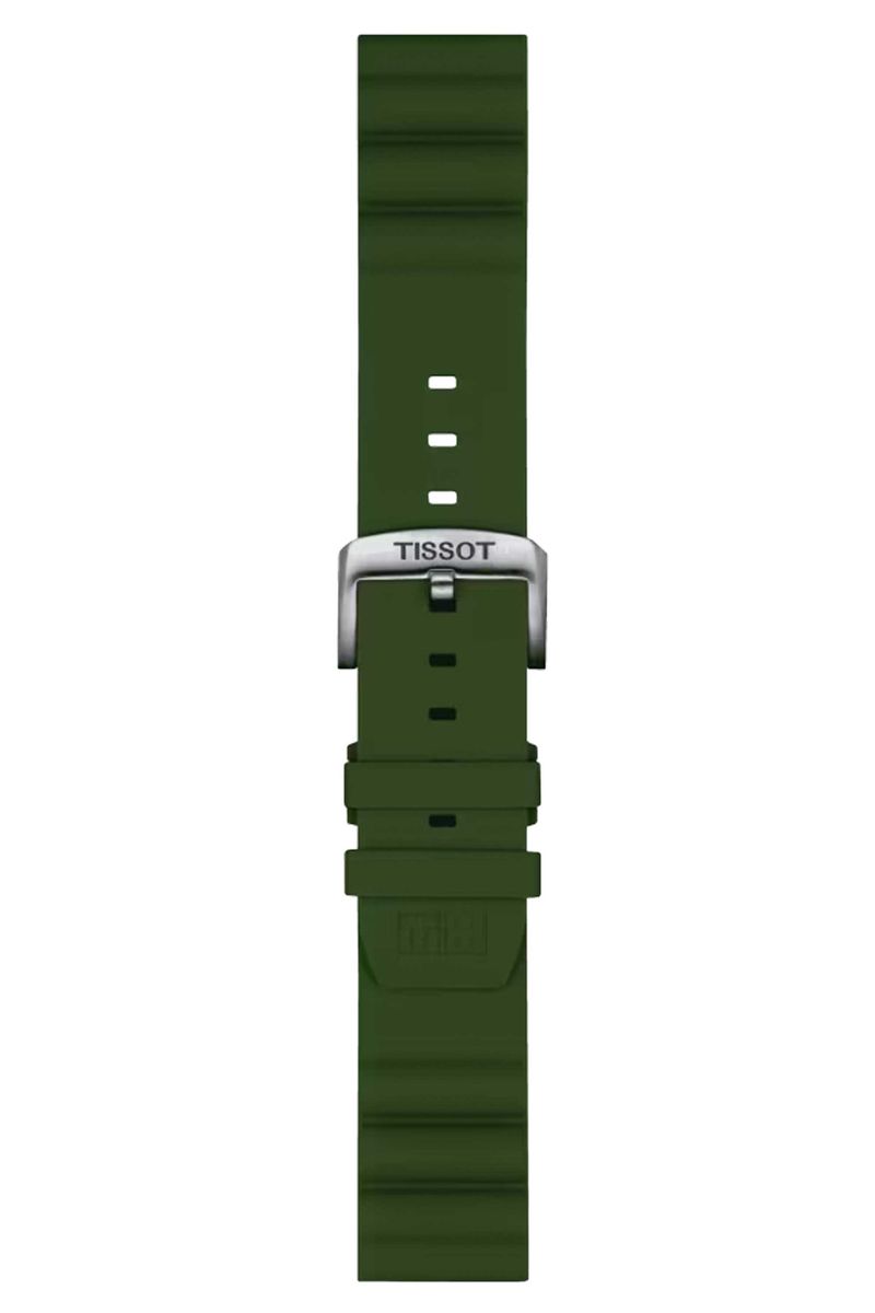 Correa-Tissot-Oficial-de-Silicona-Verde-22-mm