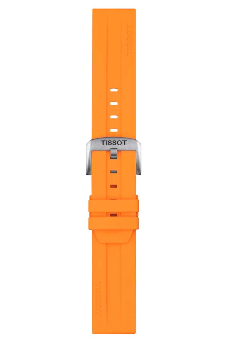 Correa-Tissot-Oficial-Silicon-Naranja-22-mm