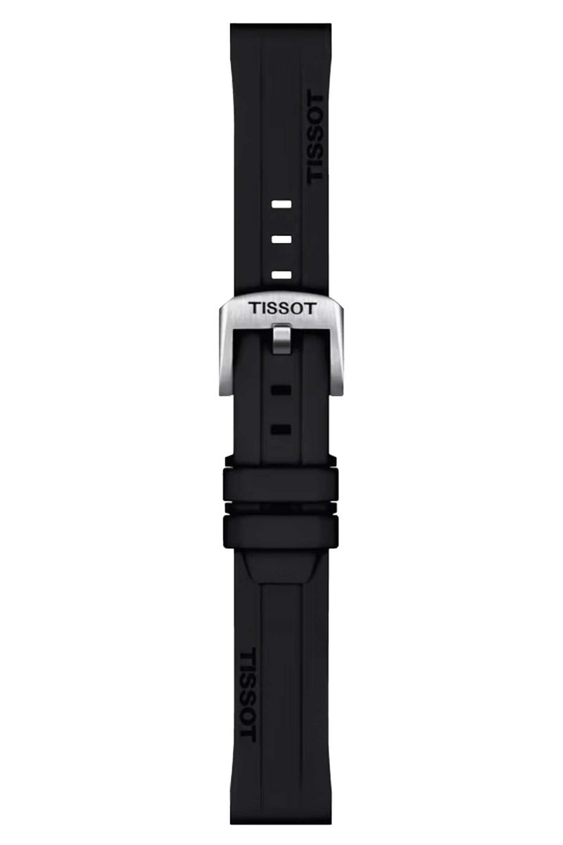 Correa-Tissot-Oficial-Silicona-Negro-18-mm