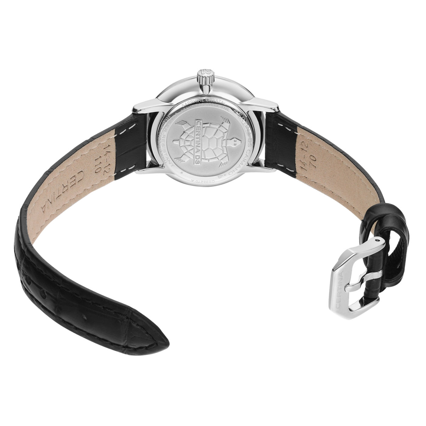 Reloj Mujer Certina DS Caimano Cuero Negro