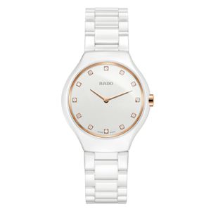 Reloj Rado True Thinline Diamonds Blanco