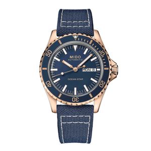 Reloj Mido Ocean Star Tribute Textil Azul