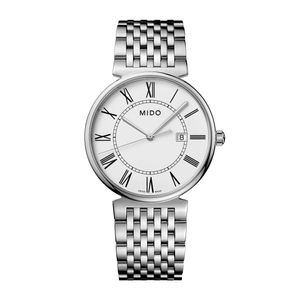 Reloj Mido Dorada Acero Blanco