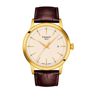 Reloj Tissot Classic Dream Cuero Dorado