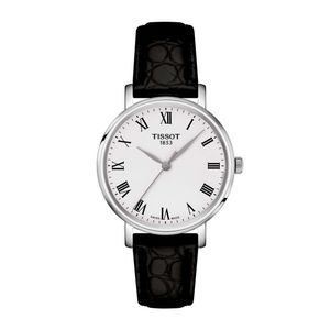 Reloj Tissot Everytime Cuero Negro