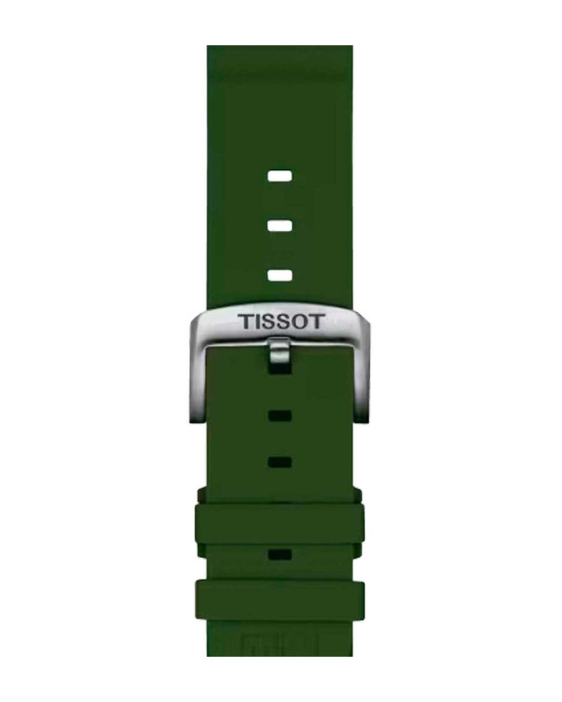 Correa-Tissot-Oficial-de-Silicona-Verde-22-mm