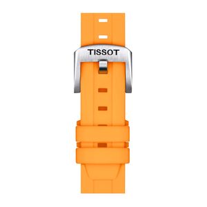 Correa Oficial Tissot Siliconaa Naranja 18mm