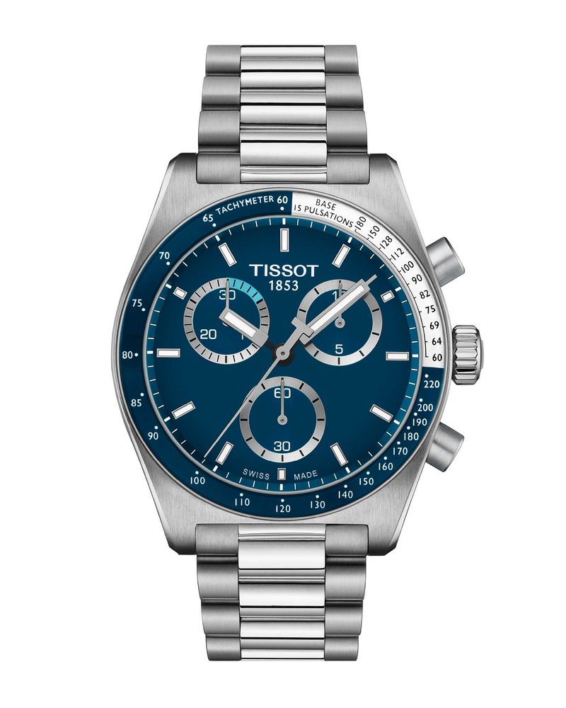 Reloj-Tissot-PRS-516-Chronograph-Acero-Azul