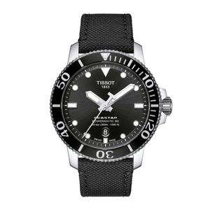 Reloj Tissot Seastar 1000 Powermatic 80 Tela Negro