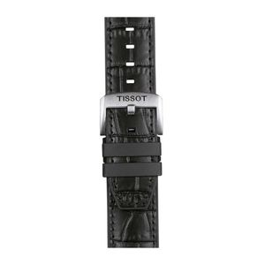Correa Tissot Cuero y Caucho Negro 22mm
