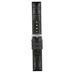 Correa Tissot Cuero y Caucho Negro 22mm