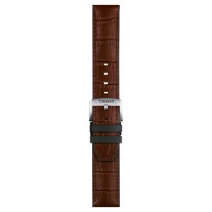 Correa Tissot Cuero y Caucho Café 22mm