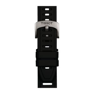 Correa Tissot Small Silicona Negra XS 21mm