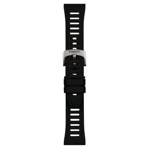 Correa Tissot Small Silicona Negra XS 21mm