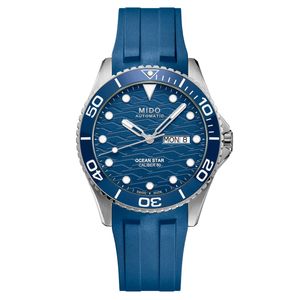 Reloj Mido Ocean Star 200C Silicona Azul
