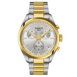 Reloj Tissot PR100 Chronograph Bicolor Dorado