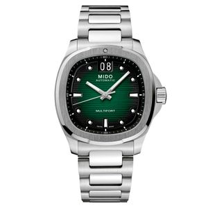 Reloj Mido Multifort TV Big Date Acero Verde
