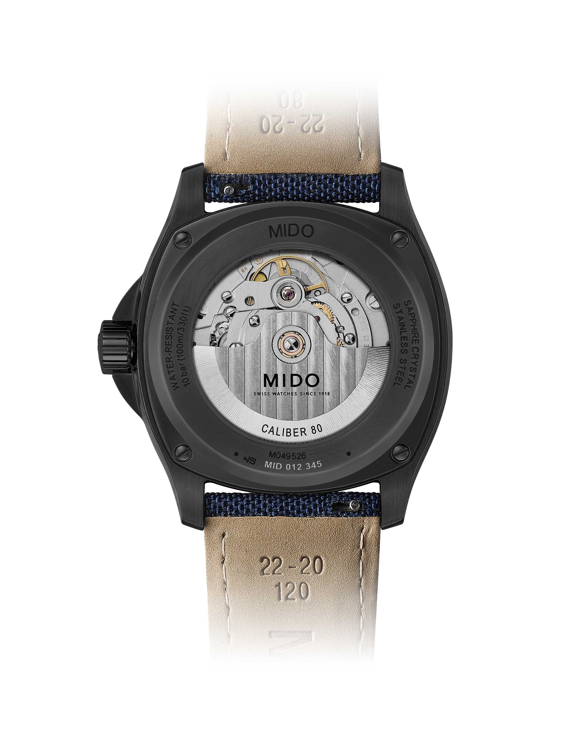 Reloj Mido Multifort TV Textil Azul - Zait.cl